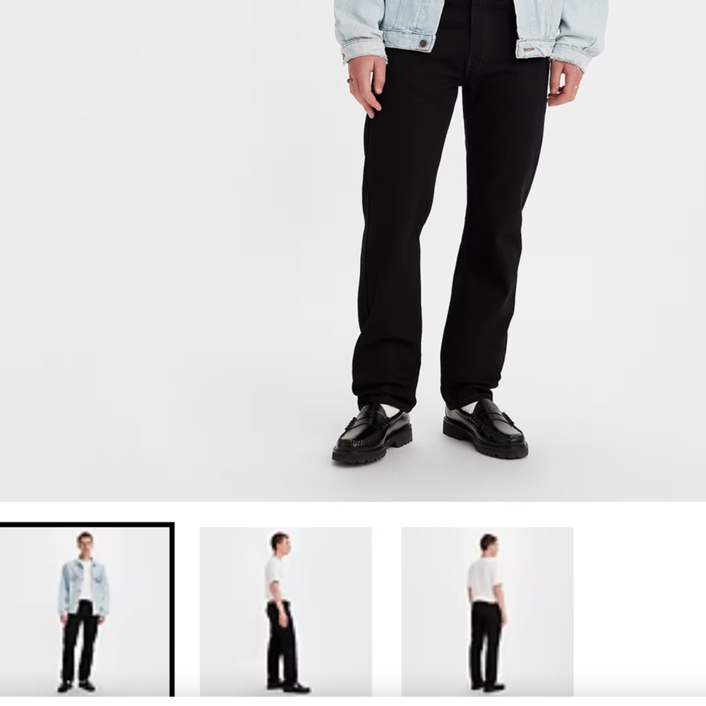 32x36 black 505 men’s Levi’s